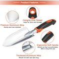 thumbnail image 3 of 2 Piece Heavy Duty Aluminum Alloy Garden Tool Set Hand Trowel 3 Claw Rake Cultivator, 3 of 7