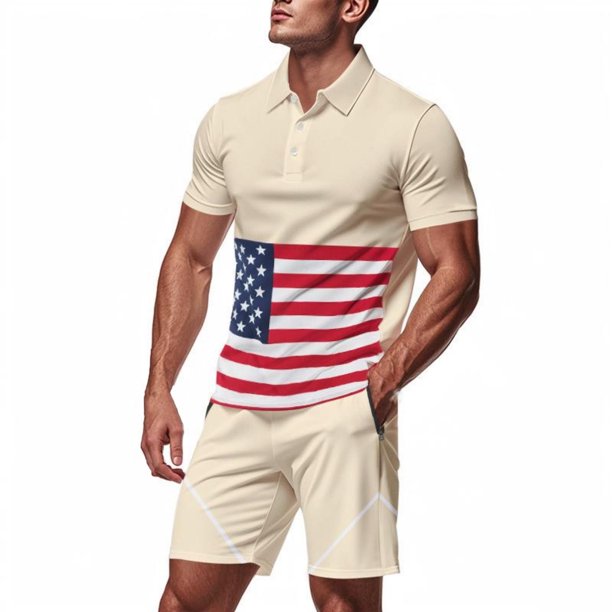 Eres Más Que una Camisa de Puntuación de Prueba Color Bloqueado Turndown Collar de Bolsillo Y Elástico de la Cintura Shorts Set, Vestido de Verano Casual de Poliéster