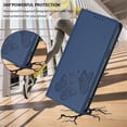 thumbnail image 6 of For Google Pixel 10 Pro XL / Pixel 9 Pro XL 6.8" 【RFID Blocking 】Protective Purse Case Double Butterfly Strong Magnetic Attachment/Closure, Card Slots/Pocket, PU Leather Flip Wallet Case,Dark Blue, 6 of 7