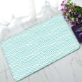 thumbnail image 1 of EREHome Pattern stripe green aqua white colors Doormat Bath Mat Rug Entrance Rug Floor Mats 30x18 Inch, 1 of 1