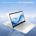 thumbnail image 5 of HP 14 inch HD Laptop computer Intel Processor N150 4GB RAM 128GB UFS WiFi 6 Bluetooth 5.4 Type-C HDMI Windows 11 Pro Silver, 5 of 8