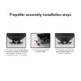 thumbnail image 4 of Flytec 4Pcs Left/Right Propeller and Nut set Compatible with Flytec V002 V005 Stimulated  Head Spoof Toy, 4 of 7