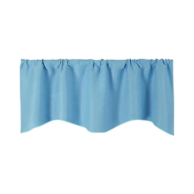 TIELUTT Door Curtain Kitchen Shading Window Curtain Solid Color Pocket Fan Shaped Curtain Short Curtain 52 X 18 Restroom Curtains for Windows Curtains 84 Linen Shower Curtain 120 X 84 Curtains Curtain