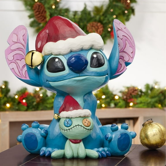 Disney Holiday Stitch and Scrump Statue by Jim Shore