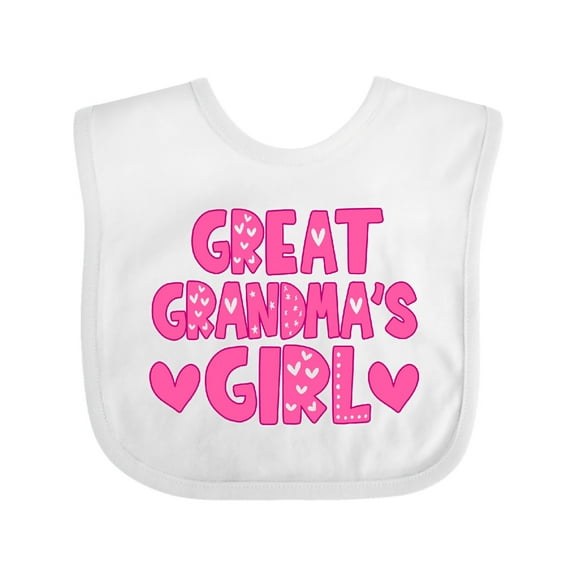 Inktastic Great Grandma's Girl Granddaughter Gift Girls Baby Bib