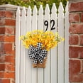 thumbnail image 2 of TIELUTT Cr Eam Hydrangea Ba Sket Wreath Spring Front Door De Cor with Rattan Ba Sket & Fall Signs for Wreaths Front Door Valentine Wreath Signs for Wreaths Wreath Hanger for Windows Outdoor Valentine, 2 of 5