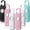 White,Pink,Blue,Black, variant on Rechargeable Personal Safety Alarm with 130db Loud Siren, LED Light, 6 Keychains in White Pink Blue Black for Women Senior Self Defense Gift