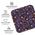 thumbnail image 3 of Kdxio Lavender Flowers Funny Coasters,4 Pcs Leather Coasters,Housewarming Gifts,Protect Furniture from Water Marks Scratch and Damage, 3 of 8