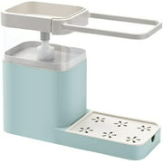 Dish Soap Dispenser, Soap Dispenser With Sponge Holder Sink Soap Pump Dispenser Compatible With Kitc