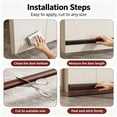 thumbnail image 3 of Door Draft Stopper for Bottom of Door,Premium Door Sweep for Bottom of Door,Weather Stripping Door Seal (Save Energy ,installed Quickly and Easily) Door Strip, 3 of 8