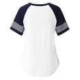 thumbnail image 6 of Summmer Inleife Women's Casual Color Matching Striped Round Neck Blouse Short Sleeve Basic Tee Tops, 6 of 6