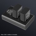 thumbnail image 6 of Neewer NP-FW50 Battery Charger Set, 2-Pack 1100mAh for ZV-E10/A7/A7R/A7S/RX10 Series, Micro USB & Type-C Dual Charger, 6 of 8