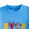thumbnail image 6 of CAUYDY 18M 24M Toddler Boys Clothes 6M 12M Infant Baby Summer Outfits Short Sleeve Crayfish Print T-Shirt and Shorts Set for 2T 3T 4T Little Kids Boy (Sizes 3-4 Years,Blue), 6 of 7