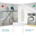 thumbnail image 6 of Ironing Board Hanger, Hook, Wall Mounted Holder, Large & Small (Matte White), 6 of 8