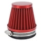 thumbnail image 1 of Filtro de aire limpiador 60 mm Abrazadera en la protección del motor Filtro de admisión del filtro de aire para motocicleta todoterreno ATV Quad Rojo, 1 of 5