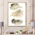 thumbnail image 2 of Designart 'Golden Beige and Grey Clouds I' Modern Framed Canvas Wall Art Print, 2 of 5