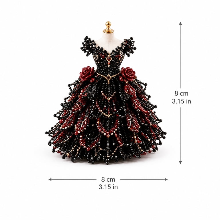 dress decoration beads Mini Craft Bead Set, Princess Dress Beads for Jewelry Making Adults, Pearl Beads for Jewelry Making Flower Decorations, Diy Handmade Beaded Floral