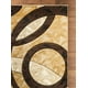 thumbnail image 3 of Alfombra GLORY RUGS moderna círculos marrones geometría 120 x 180 cm, 3 of 6