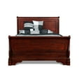 thumbnail image 3 of New Classic Versailles 6-Piece Wood Queen Bedroom Set in Bordeaux Cherry, 3 of 13