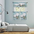 thumbnail image 6 of Starfish Starfish Shell Kitchen Curtains Valances and Tiers Set of 3 Marine Life Tier Curtains and Valance with Rod Pocket for Small Windows, 27.5"x24", 6 of 9