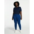 thumbnail image 2 of Terra & Sky Women's Plus High Waist Ankle Length Leggings, 27" Inseam, Sizes 0X-5X, 2 of 5
