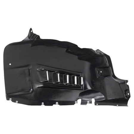 TRQ Front Right Inner Fender Liner Black Passenger Side Fits Select 2014-2021 Ram ProMaster 1500 ProMaster 2500 ProMaster 3500 CH1249196