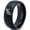 Black Dome Polish Tungsten, variant on Tungsten Bird Watching Aves Band Ring 8mm Men Women Comfort Fit Black Dome Polished