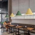 thumbnail image 4 of Modern Simple Metal Pendant Lamp, Minimalism Colorful Pendant Lighting, Rustic Farmhouse Pendant Light, Single Pendant Light Fixture for Kitchen Sink Bar Bedroom Bedside, 4 of 7