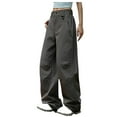thumbnail image 7 of HAiming Womens Cargo Pants Buttoned-Up Waist Quick Dry Water Resistant Hiking Pants for Travel Casual Athletic and Outdoor, 7 of 7