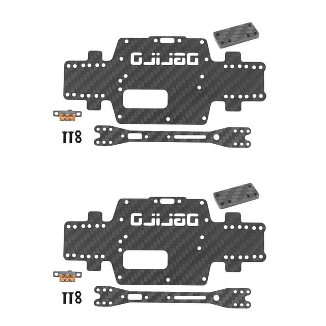 2X para K969 K979 K989 Chasis de Fibra de Carbono Actualizado Carcasa Inferior del Cuerpo Inferior del Automóvil