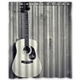 thumbnail image 1 of ABPHQTO Cortina de ducha de guitarra Cortina de ducha impermeable 150x180 cm, 1 of 2