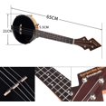 thumbnail image 4 of 26 Inch Banjo Banjolele Ukulele 4String VintagePlated with Carrying Bag Electronic Tuner, 4 of 7