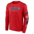 thumbnail image 2 of Men's Fanatics Red Washington Capitals Strike the Goal Long Sleeve T-Shirt, 2 of 3