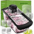 thumbnail image 1 of Cortadora de mandolinas Fullstar Clear de 6 cuchillas con guante de seguridad, 1 of 7