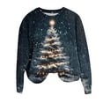 thumbnail image 3 of Plus Size Sweatshirt for Women Christmas Graphic Print Crewneck Long Sleeve Tops Oversized Fall Clothes, 3 of 3