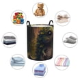 thumbnail image 5 of KLL Cute Leaf Animal Waterproof Foldable Laundry Hamper Bucket with Handles for Storage Bin,Kids Room,Home Organizer (Medium ), 5 of 7