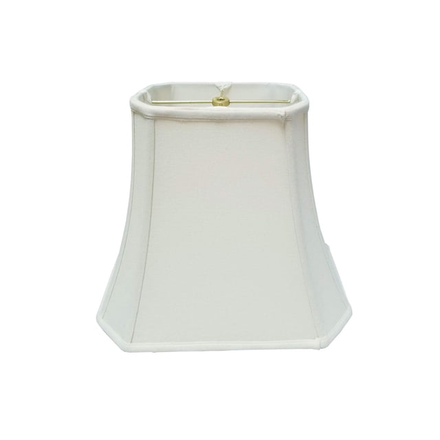 Pantalla de lámpara Royal Designs con esquinas rectangulares, blanca, 30 cm