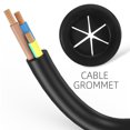 thumbnail image 3 of unbranded 4Ud Cubierta De Agujero Para Cables De Escritorio En Caucho Negro Doble Cara Con Protección Impermeable, 3 of 8