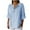 Light Blue, variant on Gamivast Womens Plus Size Linen Shirts for Women Trendy Roll Up Short Sleeve Shirts Workout Button Down Plus Size Tops Summer Trendy 3/4 Sleeve V Neck Tunic Tops Gray XXXXL Previous