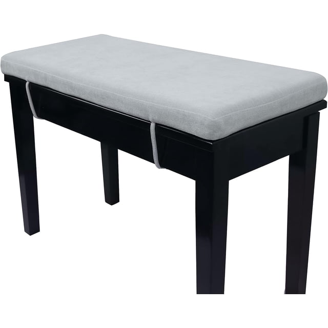 Piano Bench Cushion, Washable Bench Pad for Shoe Storage, Window, Piano, Dining 34"x14"x2" Grey
