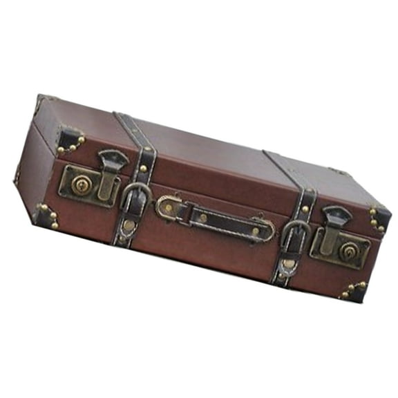 Tizuqe Stylish PU Suitcases Large Storage Trunk for Clothing and Books