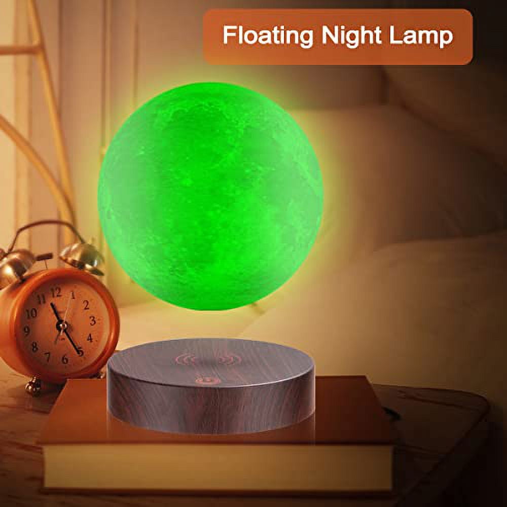 VGAzer Levitating Floating Moon Lamp with 16 Colors Wireless LED Night Light , Magnetic Levitation Rotating Ball , Room and Office Decor