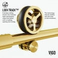 thumbnail image 4 of VIGO Elan Cass Aerodynamic 56 to 60 in. W x 66 in. H Sliding Frameless Tub Door in Matte Gold with 3/8 in. Clear Glass, 4 of 13