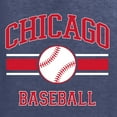 thumbnail image 6 of Wild Bobby City of Chicago Baseball Fantasy Fan Sports Unisex Crewneck Sweatshirt, Vintage Heather Navy, Medium, 6 of 6
