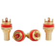 thumbnail image 2 of 10 conectores de altavoz amplificador chapados en oro con conector Rca, 2 of 3