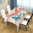 thumbnail image 4 of Yayeee Tablecloths 60" x 60" Rectangle Wrinkle Resistant Party Table Cover, Watercolor Butterflies, 4 of 8