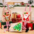 thumbnail image 4 of Bolsa de regalo de dulces de Navidad para niños, muñeco de nieve, alce, Papá Noel, decoración navideña, regalo de Feliz Año Nuevo, 2024, 4 of 4