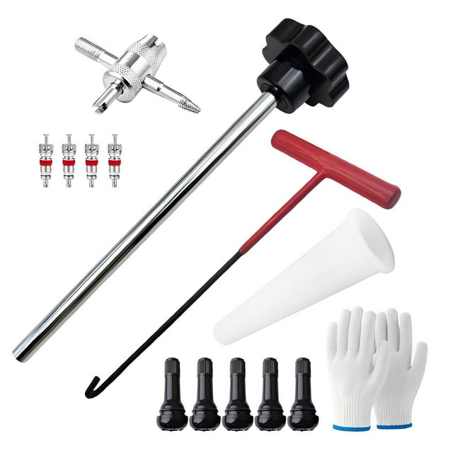 Kit d'Outils de Valve de Pneu à Changement Rapide Tige de Valve de Pneu Facile à Installer Kit d'Outils de Valve de Pneu à Changement Rapide Tige de Valve de Pneu Facile à Installer