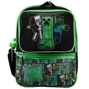 Minecraft 5 Piece Backpack Set with Folding Lunch Bag