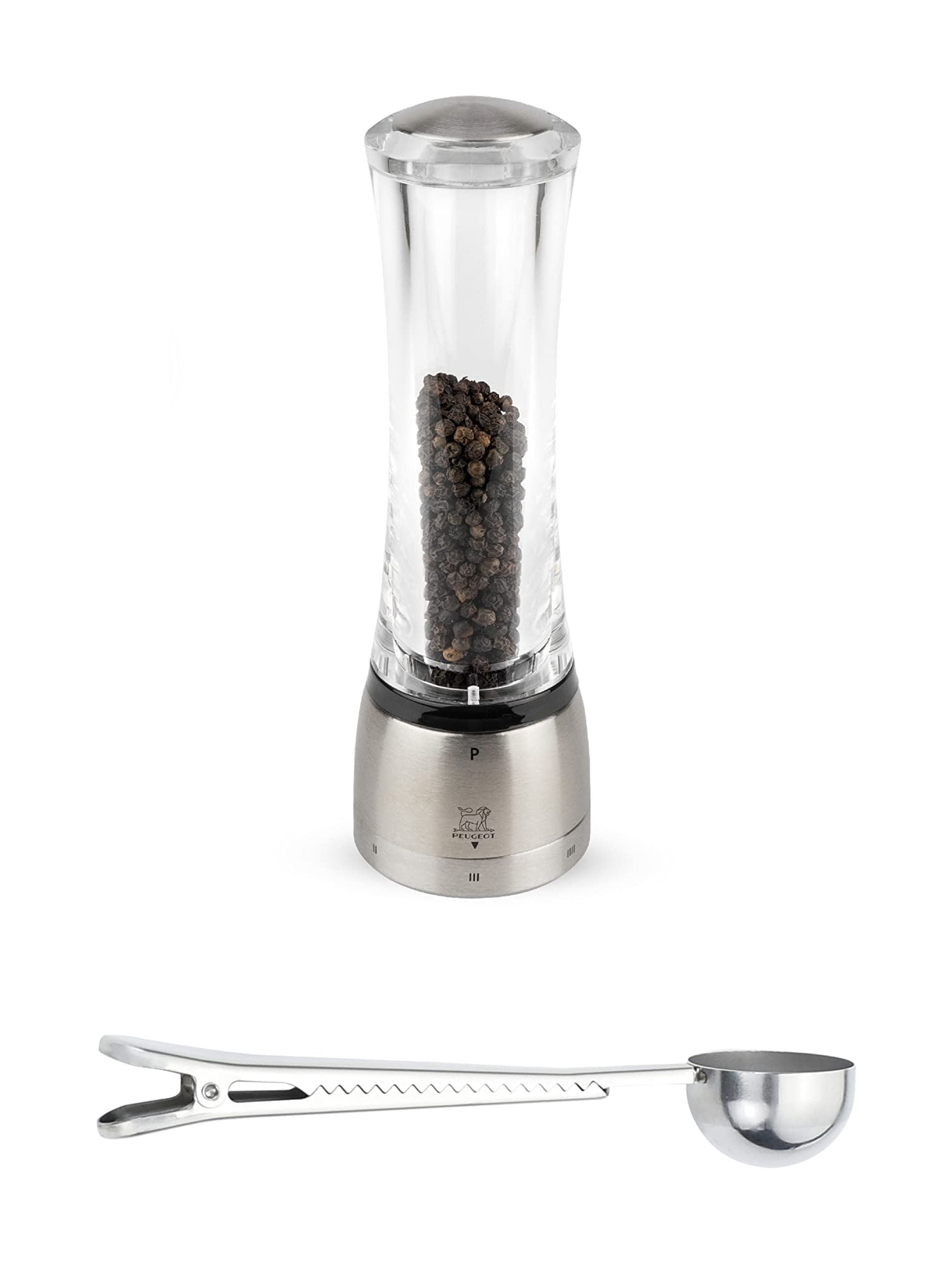 Peugeot Isen u'Select Salt & Pepper Mill Gift Set, 18cm-7in, Black
